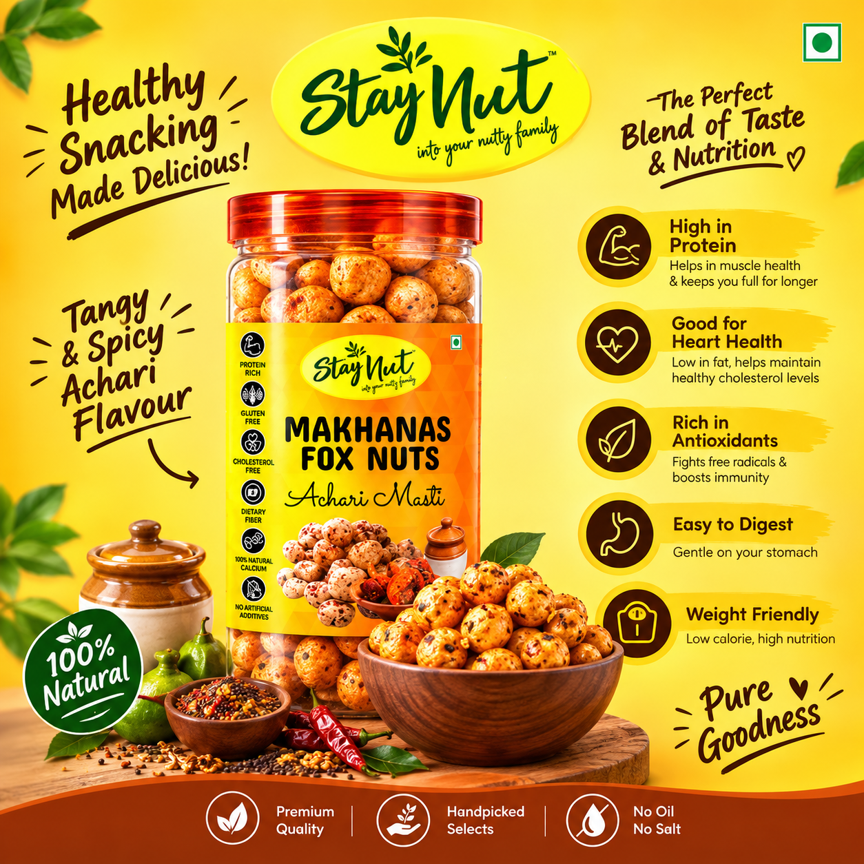 StayNut Roasted Achari Masti - Image 2